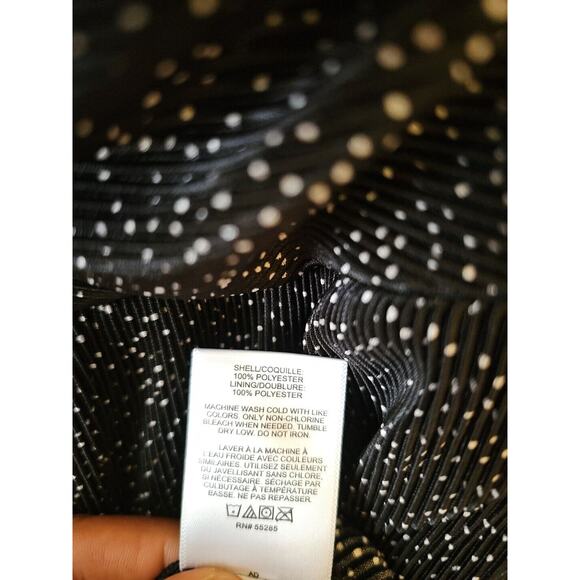 Express Womens Flutter Sleeve Romper Silver Dot Size XS Black‎ - Picture 6 of 8